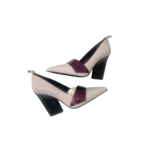 Atiana The Nine to Fiver in Lavender High Heel Pointed Toe Leather New Size 36 - Picture 3 of 9